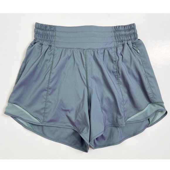 Lululemon NWT Hotty Hot High-Rise Lined Short 4" Iridescent - Picture 1 of 8